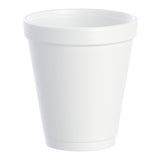 Insulated Drinking Cup Dart® 8 oz. White Styrofoam Disposable - BeHope