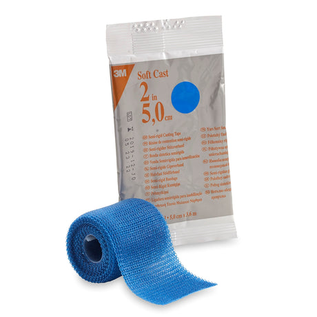 Cast Tape 3M™ Scotchcast™ Soft Cast 2 Inch X 12 Foot Fiberglass Blue - BeHope
