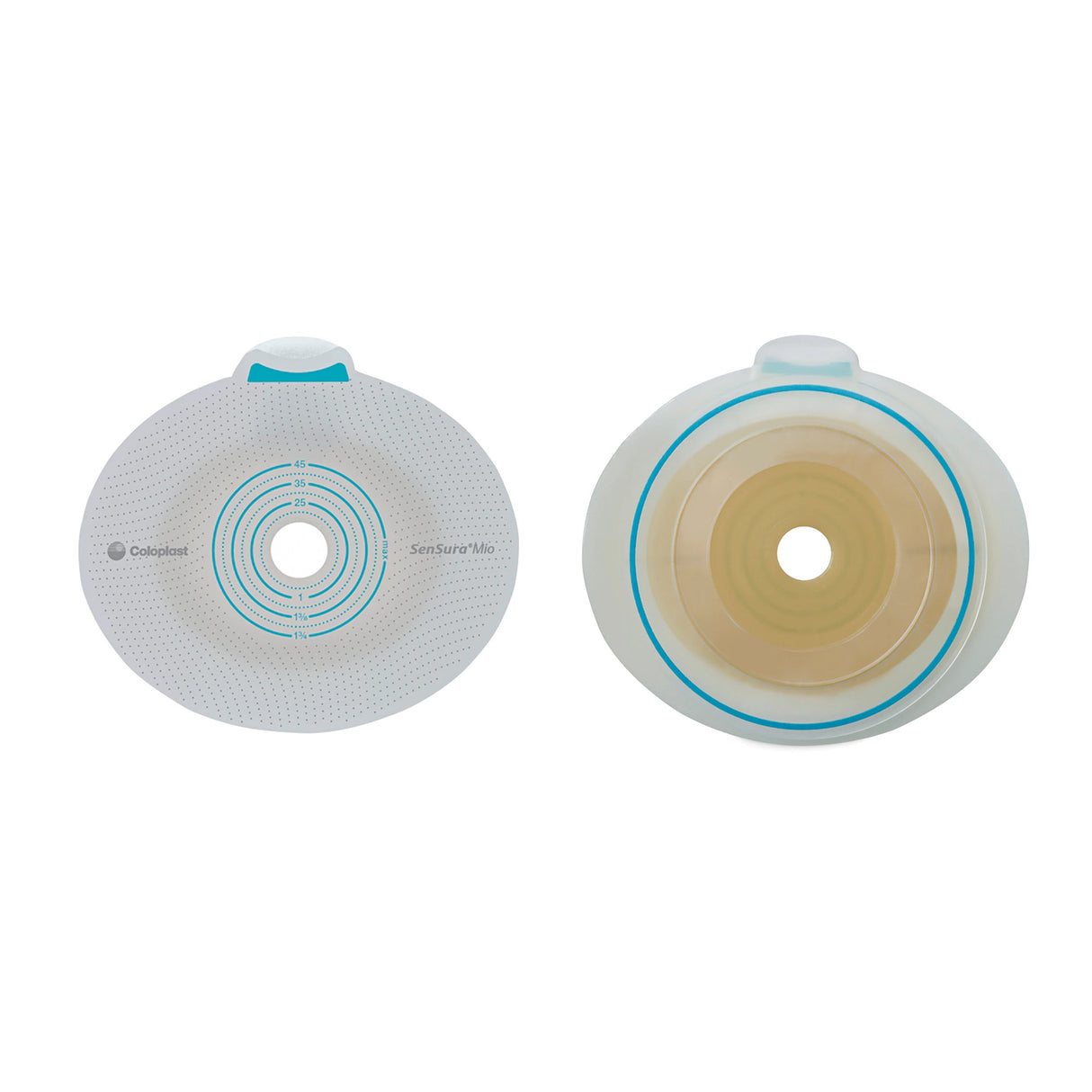 Ostomy Barrier SenSura® Mio Flex Trim to Fit, Extended Wear Elastic Adhesive 70 mm Flange Yellow Code System 3/8 to 2-11/16 Inch Opening - BeHope
