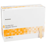 Medical Spoon McKesson Double Ended Tan Wood - BeHope