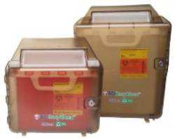 Sharps Container Cabinet / Wall Enclosure Recykleen™ 100% Recycled Material Wall Mount Locking - BeHope