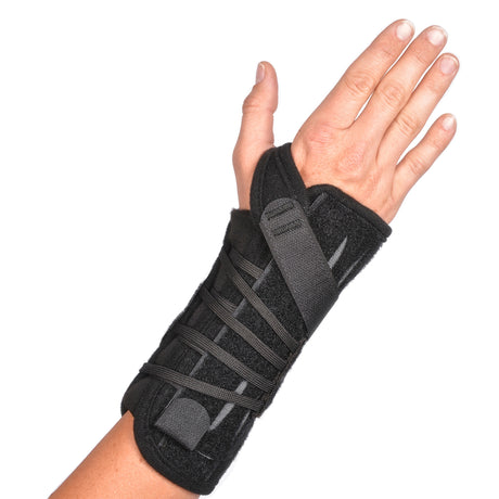 Wrist Brace Titan Wrist™ Aluminum / Nylon Right Hand Black Regular - BeHope