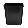 Trash Can Deskside 13-5/8 Quart / 3.25 gal. Black LLDPE Rectangular - BeHope