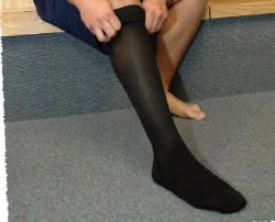 Compression Stocking Jobst® for Men Knee High X-Large Black Closed Toe - BeHope