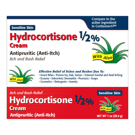 Itch Relief 0.5% Strength Cream 1 oz. Tube - BeHope