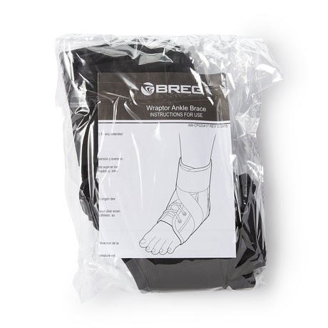 Ankle Brace Breg® Wraptor Large Lace-Up Male 11 to 13 / Female 12 to 14 Foot - BeHope