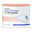 Disposable Underpad McKesson Ultra Breathable 23 X 36 Inch Fluff / Polymer Heavy Absorbency - BeHope
