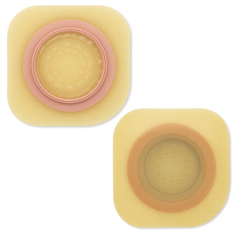 Ostomy Barrier Pouchkins™ SoftFlex Precut, Standard Wear Adhesive without Tape 1-3/4 Inch Floating Flange Green Code System Polymer / Copolymer Plastic 1-1/4 Inch Opening - BeHope