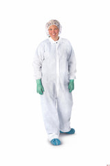 Coverall X-Large White Disposable NonSterile - BeHope
