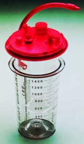 Suction Canister Liner Medi-Vac® CRD™ 3000 mL Sealing Lid - BeHope