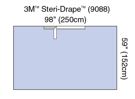 Surgical Drape 3M™ Steri-Drape™ Adhesive Towel Drape 98 W X 59 L Inch Sterile - BeHope
