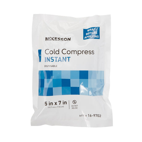 Instant Cold Pack McKesson General Purpose 5 X 7 Inch Plastic / Calcium Ammonium Nitrate / Water Disposable - BeHope