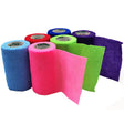 Cohesive Bandage CoFlex® 4 Inch X 5 Yard Self-Adherent Closure Neon Pink / Blue / Purple / Light Blue / Neon Green / Red NonSterile 14 lbs. Tensile Strength - BeHope