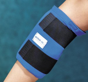 Cold Pack with Wrap Active Ice® Knee One Size Fits Most 12 X 13 Inch Cloth / Nylon / Plastic / Gel Reusable - BeHope