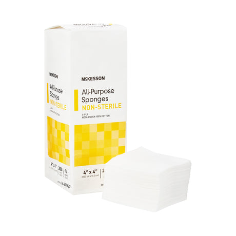 Nonwoven Sponge McKesson 4 X 4 Inch 4-Ply NonSterile 200 per Pack - BeHope