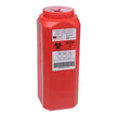 Sharps Container Post Medical A.N.D.™ Red Base 10 H X 3 W X 3 D Inch Vertical Entry 0.5 Gallon - BeHope