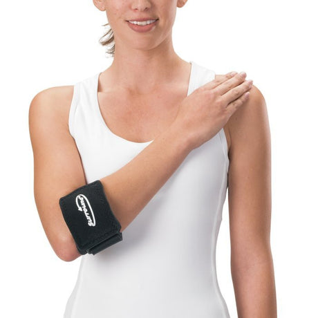 Elbow Support Surround® Contact Closure Left or Right Elbow Up to 18 Inch Circumference Black - BeHope