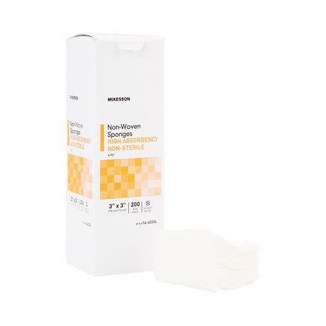 Nonwoven Sponge McKesson 3 X 3 Inch 4-Ply NonSterile 200 per Pack - BeHope