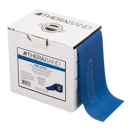 Exercise Resistance Band TheraBand® Blue 6 Inch X 25 Yard X-Heavy Resistance - BeHope