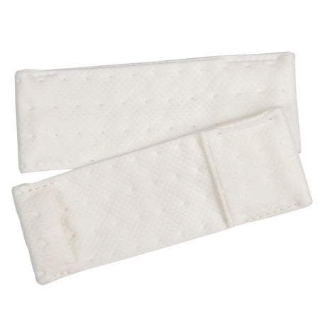Cleanroom Wet Mop Pad Contec® EasyReach™ Bound Edge White Polyester Disposable - BeHope