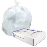 Trash Bag Heritage™ 30 gal. White LLDPE 0.90 mil 30 X 36 Inch Star Seal Bottom Flat Pack - BeHope