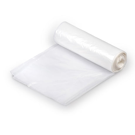 Trash Bag Colonial Bag 30 gal. Clear HDPE 12 Mic. 30 X 37 Inch X-Seal Bottom Coreless Roll - BeHope