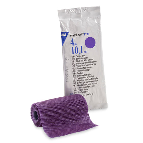 Cast Tape 3M™ Scotchcast™ Plus 4 Inch X 12 Foot Fiberglass / Resin Purple - BeHope