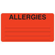 Pre-Printed Label Allergy Alert Red ALLERGIES Alert Label 1-3/4 X 3-1/4 Inch - BeHope