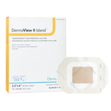 Transparent Film Dressing with Pad DermaView II™ Island 3-1/2 X 4 Inch Frame Style Delivery Rectangle Sterile - BeHope