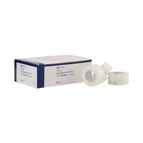 Hypoallergenic Medical Tape Kendall™ Hypoallergenic Clear Transparent 1 Inch X 10 Yard Plastic NonSterile - BeHope