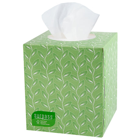 Facial Tissue Surpass Boutique White 8 X 8-3/10 Inch 110 Count - BeHope