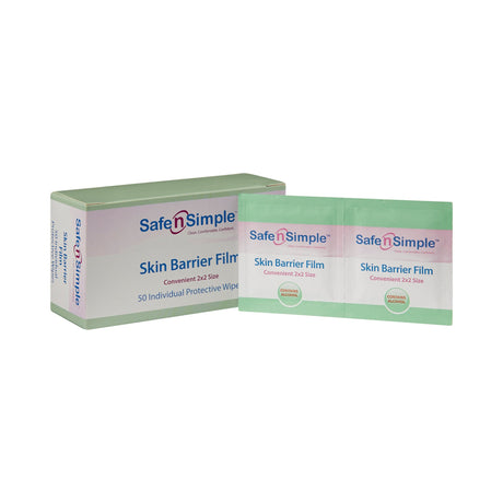 Skin Barrier Wipe Safe N Simple™ 43% / 20% Strength Isopropyl Alcohol / Butyl Ester of PVM/MA Copolymer Individual Packet NonSterile - BeHope