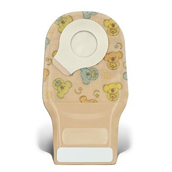 Ostomy Pouch Little Ones® Two-Piece System 8 Inch Length 1/5 to 1-1/4 Inch Stoma Drainable - BeHope