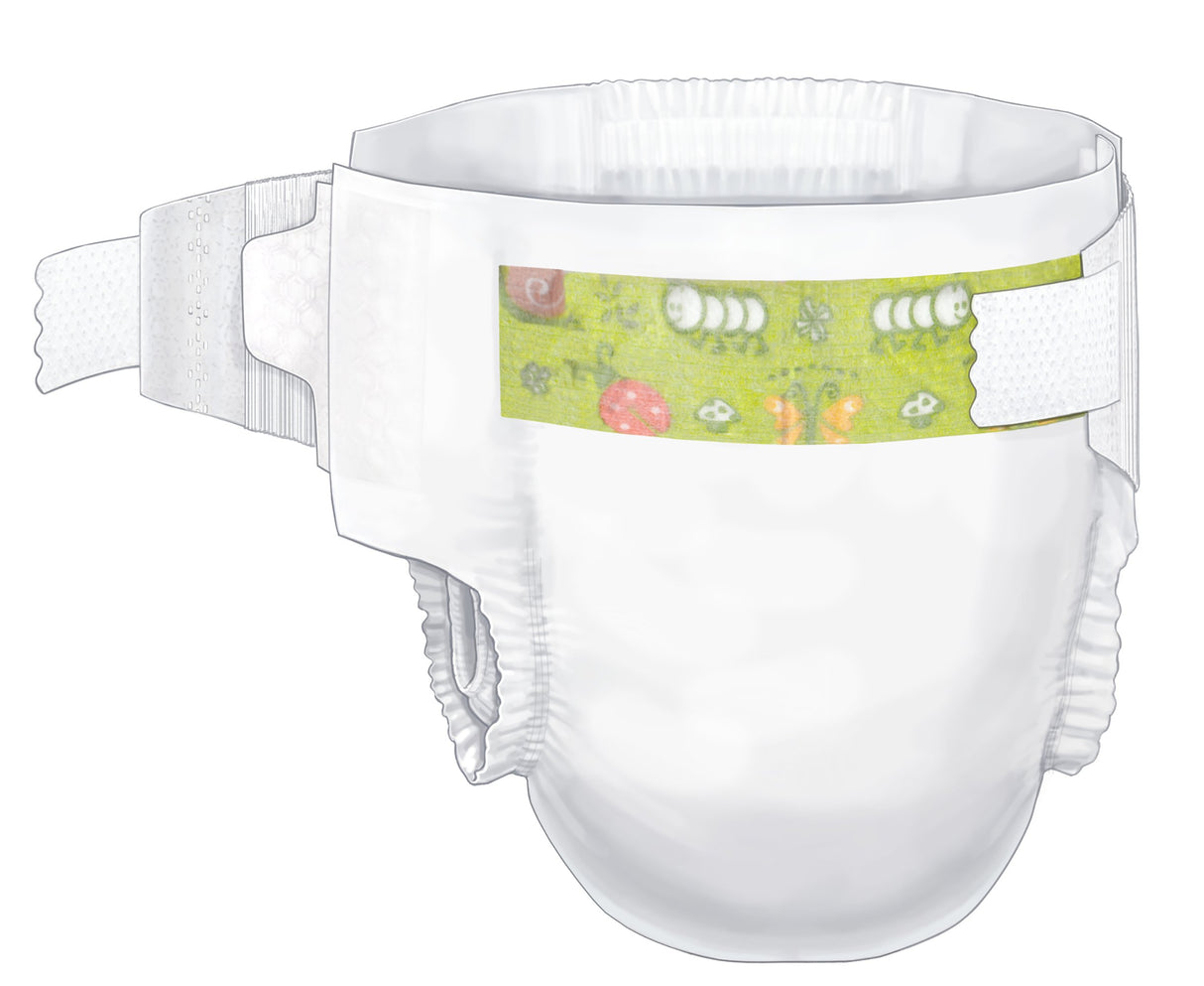 Unisex Baby Diaper Cardinal Health™ Wings™ Size 3 / Medium Disposable Heavy Absorbency - BeHope
