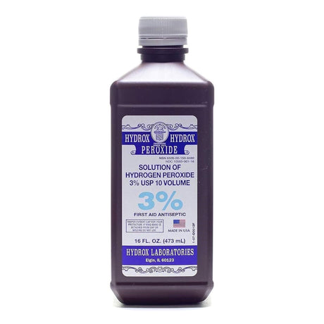 Antiseptic Hydrogen Peroxide Hydrox® Topical Liquid 16 oz. Bottle - BeHope