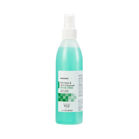 Rinse-Free Perineal Wash McKesson Liquid 8 oz. Pump Bottle Herbal Scent - BeHope