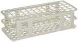 Stacking Test Tube Rack Globe® Scientific 456500 Series 60 Place 16 to 17 mm Tube Size White 2-4/5 X 4-1/8 X 9-3/5 Inch - BeHope