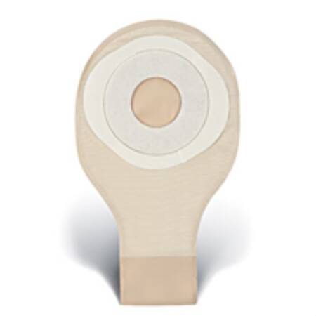 Ostomy Pouch ActiveLife® One-Piece System 12 Inch Length Flat, Pre-Cut 25 mm Stoma Drainable - BeHope