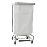 Hamper Stand McKesson General Purpose Rectangular Opening 30 to 33 gal. Capacity Foot Pedal Self-Closing Lid - BeHope