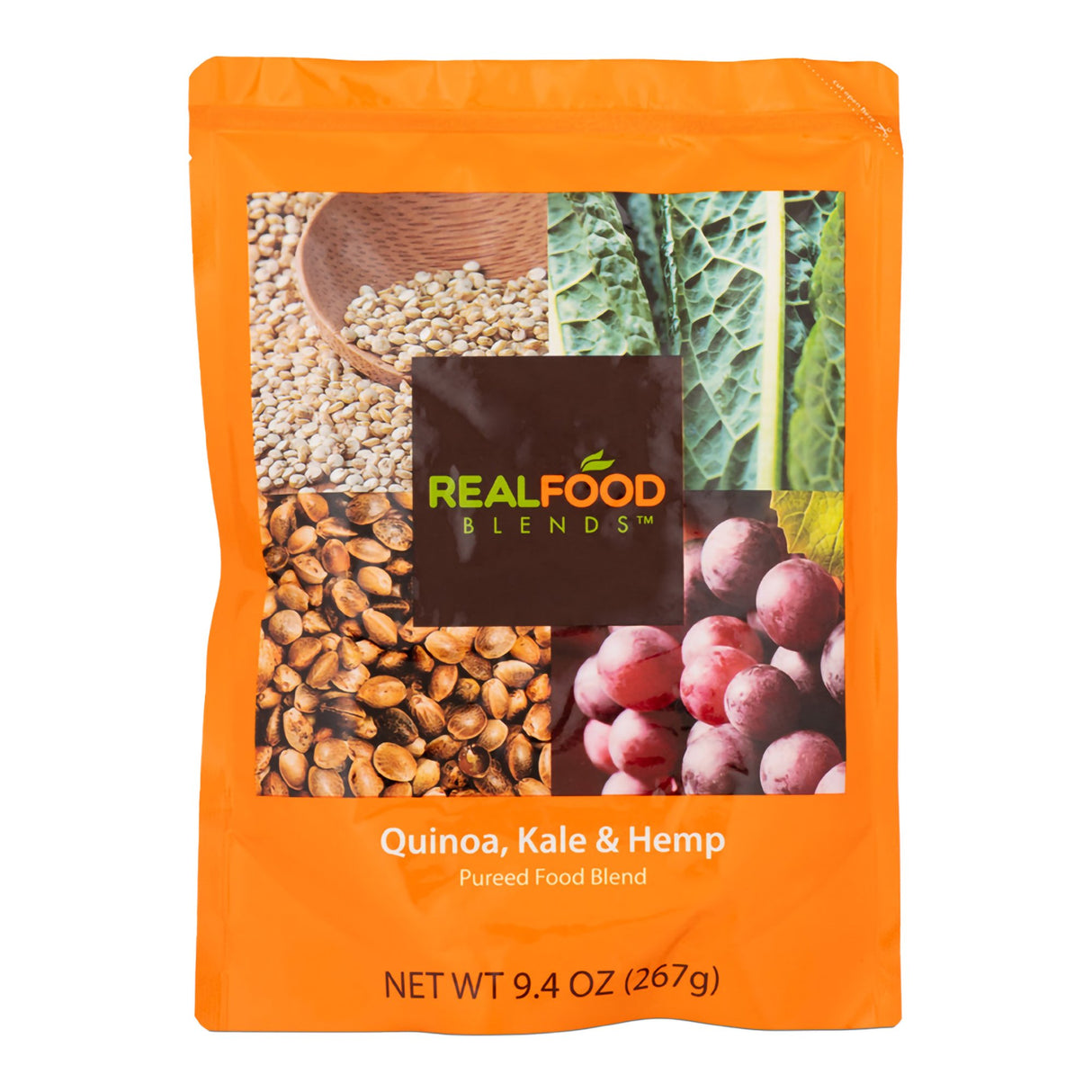 Tube Feeding Formula Real Food Blends® Quinoa / Kale / Hemp Flavor Liquid 9.4 oz. Pouch - BeHope