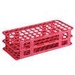 Stacking Test Tube Rack Globe® Scientific 456500 Series 60 Place 15 to 17 mm Tube Size Red 2-4/5 X 4-1/8 X 9-3/5 Inch - BeHope
