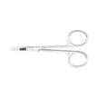 Iris Scissors Vantage® 4-1/8 Inch Length Floor / Office Grade Pakistani Stainless Steel NonSterile Finger Ring Handle Curved Sharp Tip / Sharp Tip - BeHope