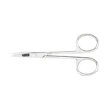 Iris Scissors Vantage® 4-1/8 Inch Length Floor / Office Grade Pakistani Stainless Steel NonSterile Finger Ring Handle Curved Sharp Tip / Sharp Tip - BeHope