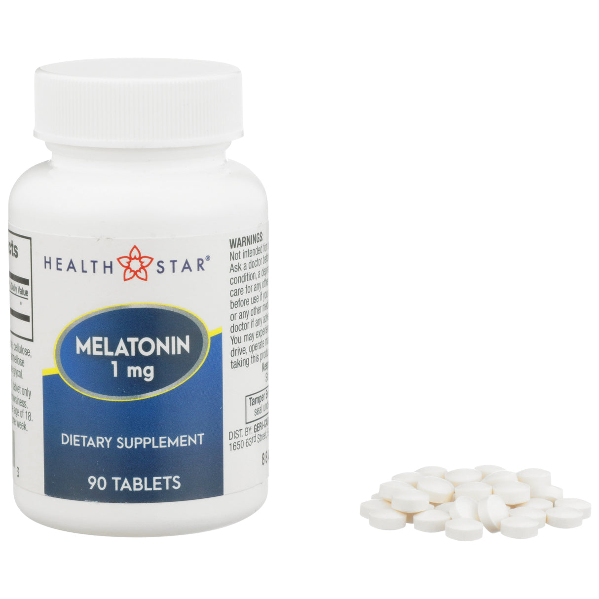 Natural Sleep Aid McKesson Brand 90 per Bottle Tablet 1 mg Strength - BeHope
