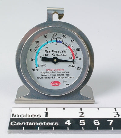 Refrigerator / Freezer / Dry Storage Thermometer Fahrenheit / Celsius -20° to +80°F (-30° to +30°C) Without External Probe Hanging / Standing Does Not Require Power - BeHope