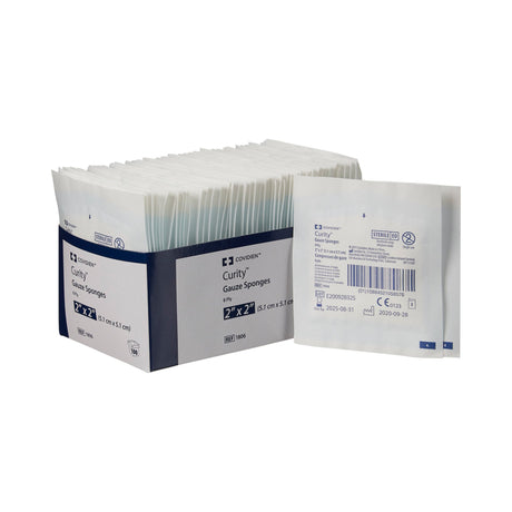 Gauze Sponge Curity™ 2 X 2 Inch 8-Ply Sterile 2 per Pack - BeHope
