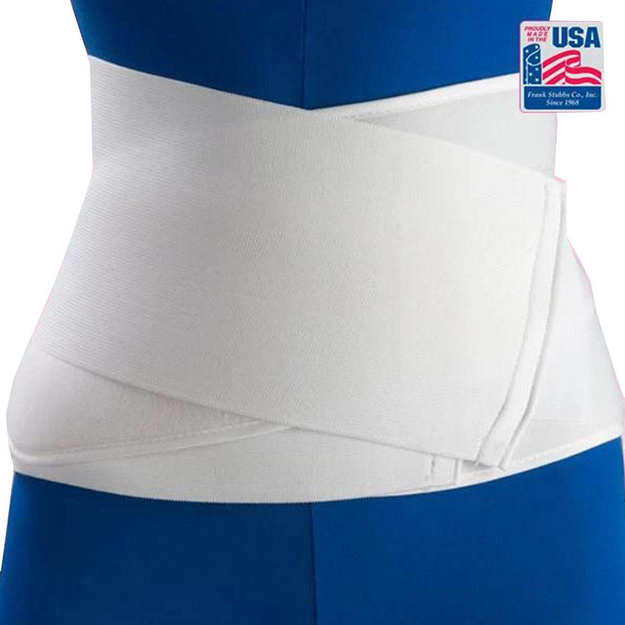 Abdominal Binder Flex-Support® Contoured One Size Fits Most Hook and Loop Closure 28 to 44 Inch Waist Circumference 12 Inch Height Adult - BeHope