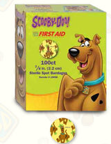 Adhesive Spot Bandage American White Cross® First Aid Plastic Kid Design (Scooby Doo) 7/8 Inch Diameter Sterile - BeHope