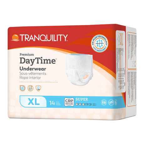 Unisex Adult Absorbent Underwear Tranquility® Premium DayTime™ Pull On with Tear Away Seams X-Large Disposable Heavy Absorbency - BeHope