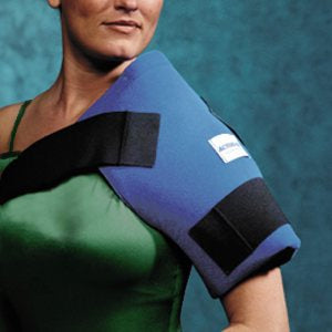 Cold Pack with Wrap Active Ice® Shoulder One Size Fits Most 12 X 13 Inch Cloth / Nylon / Plastic / Gel Reusable - BeHope